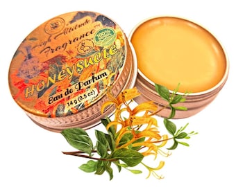HONEYSUCKLE Perfume - Eau de Parfum - Solid Balm - Aromatherapy Essential Oils -  Natural Fragrance