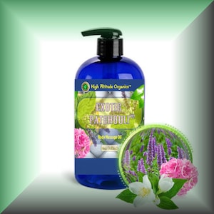 EXOTIC PATCHOULI Massage Oil by High Altitude Organics