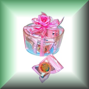 Gift Box of 10pcs (0.5oz tins) - ROSE Perfume - Eau de Parfum - Solid Perfume Balm (Rose Otto Oil, Rosa Damascena, De Mai, Tea Rose) Natural
