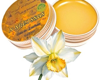 Perfume sólido Narciso – Aceites esenciales naturales, bálsamo floral