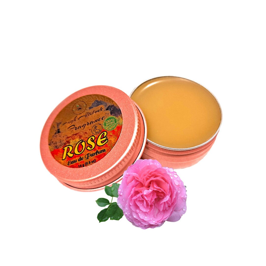 ROSE Allnatural Solid Perfume Eau De Parfum with Rose Otto, Rosa