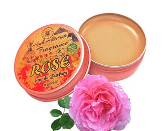 ROSE All-Natural Solid Perfume - Eau de Parfum (met Rose Otto, Rosa Damascena) - 14g (0,5 oz)