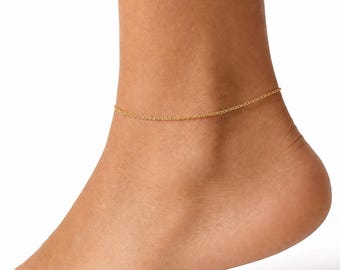 Pulsera minimalista de cuentas, delicada cadena ajustable, simple El