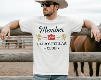 Ella’s Fellas Club Shirt, Retro Group Matching T-Shirt
