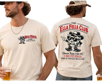 Ella’s Fellas Club Shirt, Retro Group Matching T-Shirt