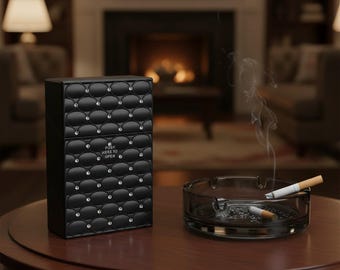 Estuche portátil para cigarrillos / Caja y soporte para cigarrillos / Accesorio para fumadores / Dispensador de cigarrillos / Regalo para fumadores / Regalo para él y para ella