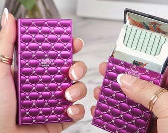 Estuche delgado para cigarrillos / Regalo para fumadora / Accesorio para fumadores / Constantine / Artículos para fumadores / Caja y soporte para cigarrillos / Dispensador de cigarrillos