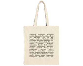 Salesforce Deliverables Cotton Canvas Tote Bag