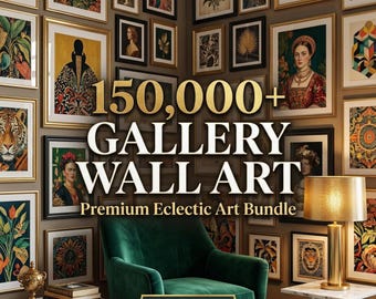 Paquete de más de 150 000 impresiones de arte mural: la biblioteca definitiva de arte mural / Licencia comercial, MRR y PLR incluidos / Empieza tu propio negocio de arte