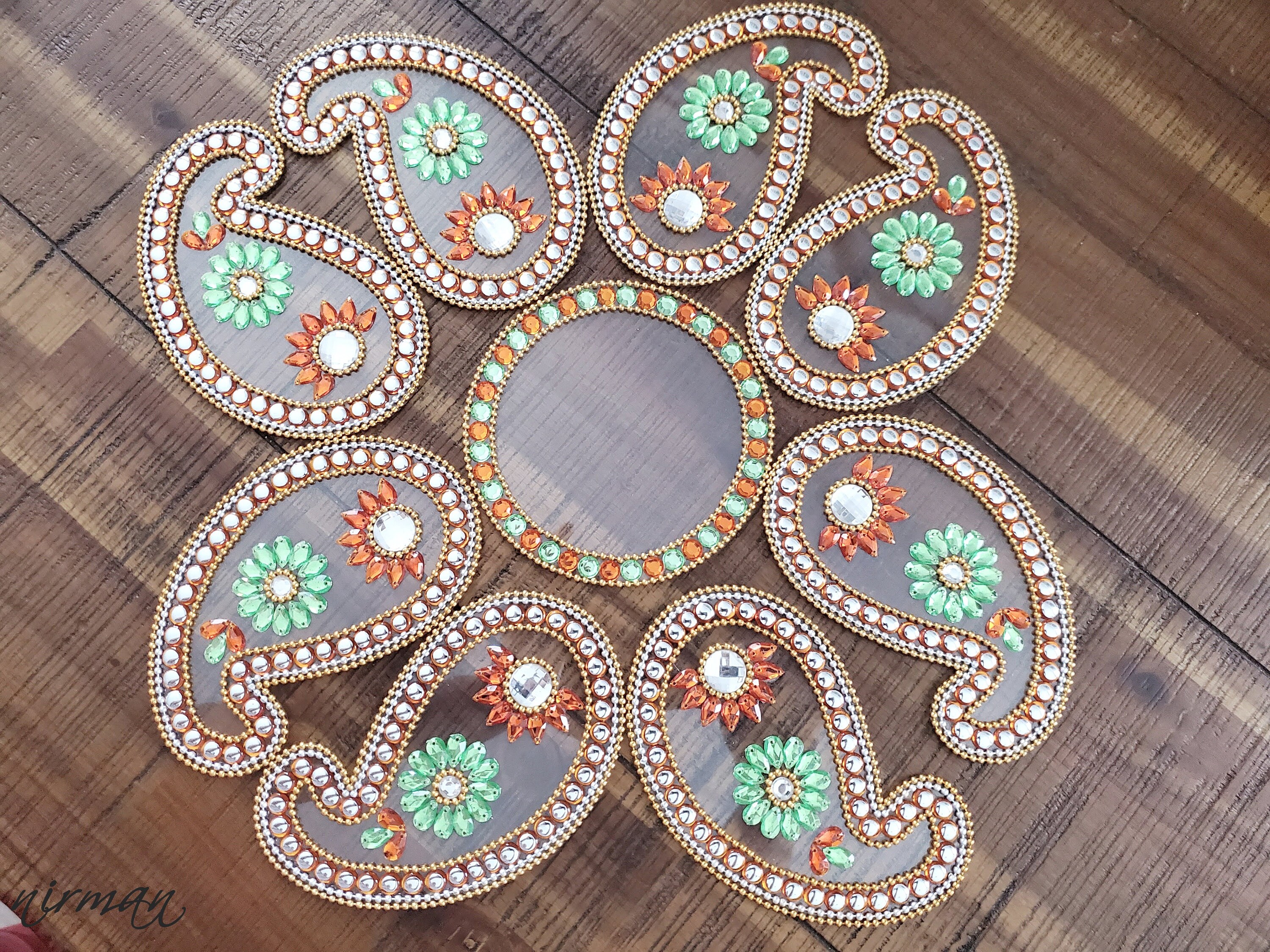 Diwali Rangoli, Wedding Table Decor, Indian House Warming Gifts ...