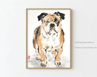 パンダの絵 / オリジナルの中国の筆水墨画 / 中国美術 / 中国絵画