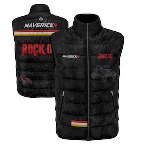 Mouwloos jack voor Can-Am Maverick R-fans, waterdicht gewatteerd vest, custom ATV/UTV-vest, offroadkleding, cadeau voor rijder