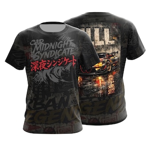 T-shirt de course, T-shirt personnalisé pour homme, style JDM, cadeau pour les fans de BMW, streetwear pour passionnés de performance automobile