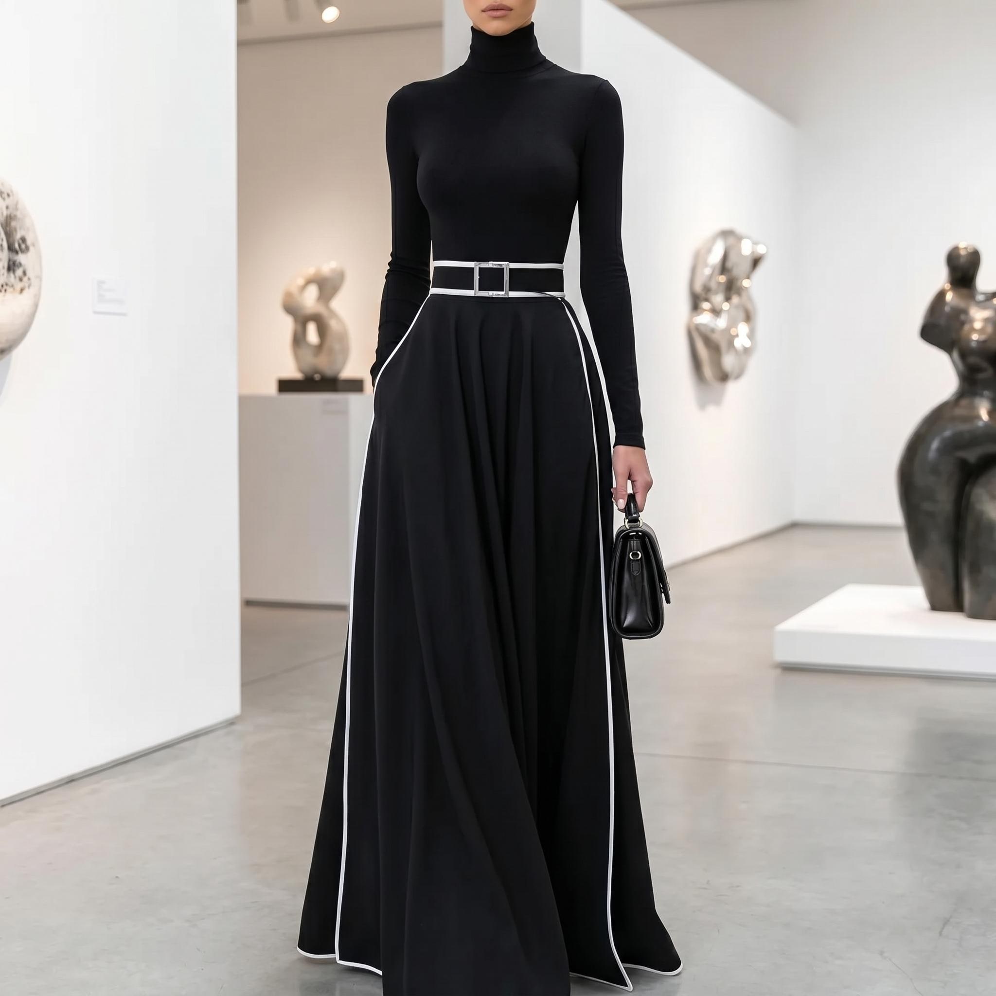 Turtleneck Evening Gown - Etsy