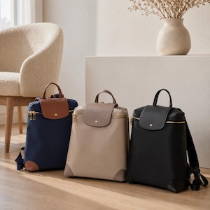 Wasserdichter Reiserucksack für Damen, Nylon-Rucksack mit großer Kapazität, leichte faltbare Tasche mit Innentaschen für den täglichen Gebrauch