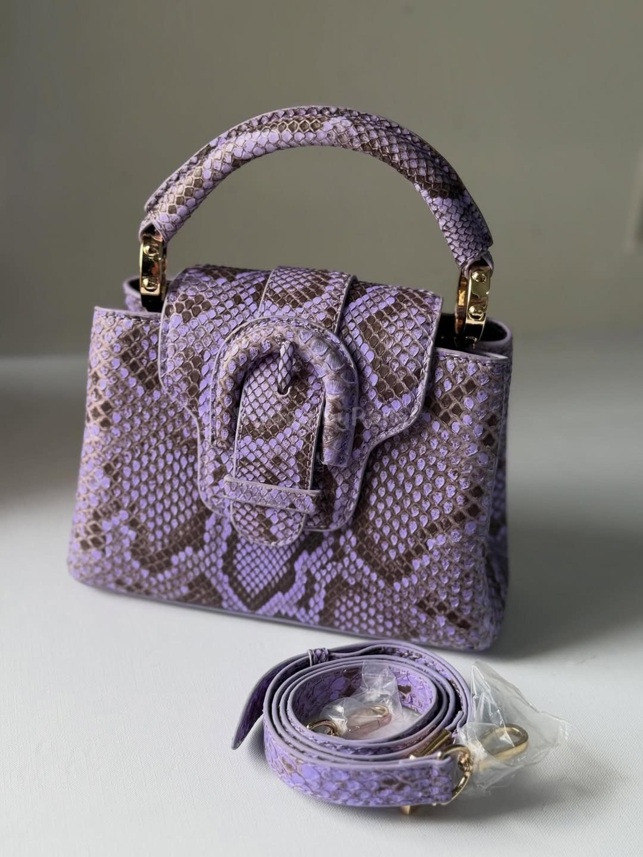 Bulgari Borsa a tracolla Bvlgari Serpenti Diamond Blast in pelle bianca