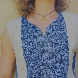 Mens Eco shirt, Hemp shirt, Mens sleeveless shirt, Mens hemp vest, Burning man shirt, Tribal mens top ARAGORN