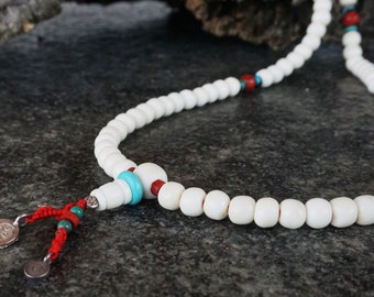 Mala, beaded mala, semi precious stone Mala, spiritual jewellery, boho jewellery, unique mala
