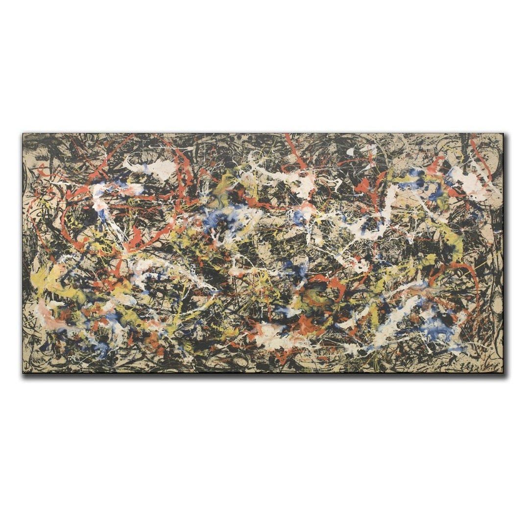 Most Iconic Jackson Pollocks Convergence Painting on Canvas Wall Art ...