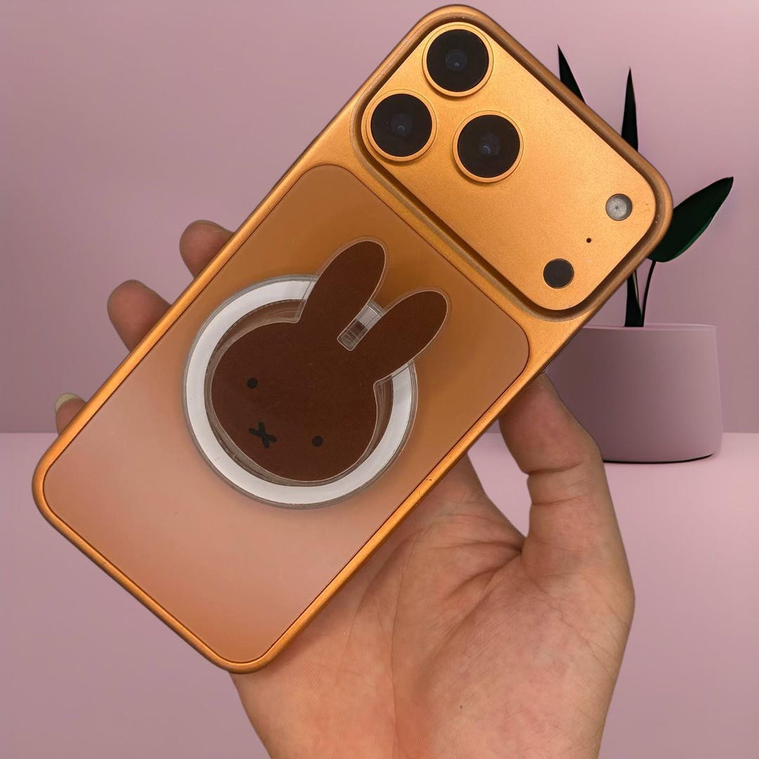 Miffy Bunny Popsocket – Cute Brown Bunny Phone Grip, Kawaii Phone ...