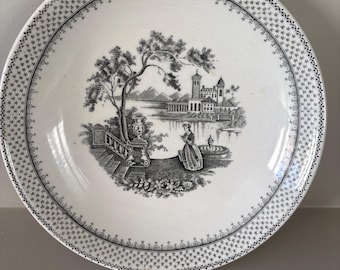 Wm Adams & Sons real English ironstone “Minuet” dish 19cm diameter