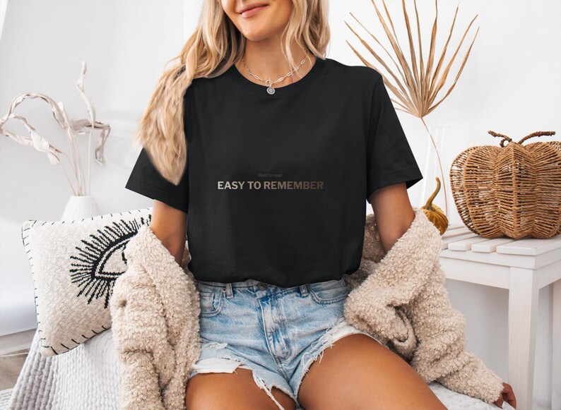 Minimal Typography Tee, Quiet Luxury Statement Shirt, Soft Gradient Tones image 6