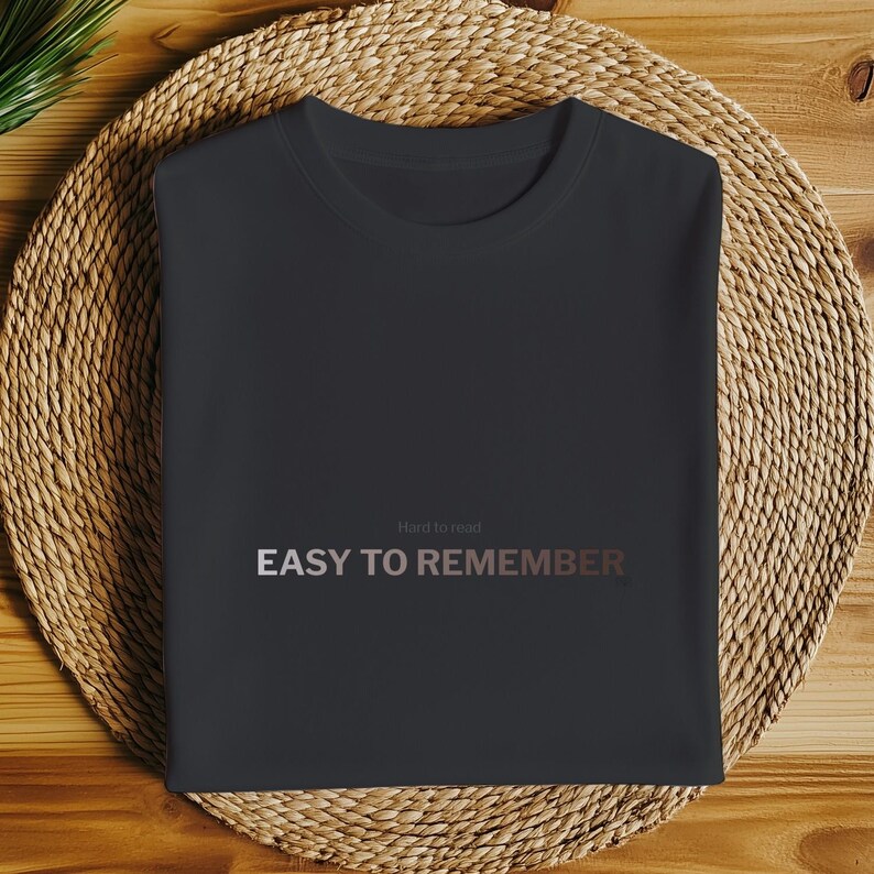 Minimal Typography Tee, Quiet Luxury Statement Shirt, Soft Gradient Tones image 5