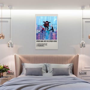 Into the Spider-Verse Canvas Print: Miles Morales Wall Art Painting Decor Poster image 8