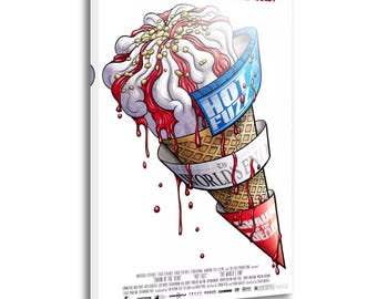 Shaun of the Dead Hot Fuzz The World's End Poster Classic Canvas - Wall Decor Art Painting