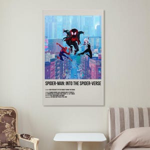 Into the Spider-Verse Canvas Print: Miles Morales Wall Art Painting Decor Poster image 7