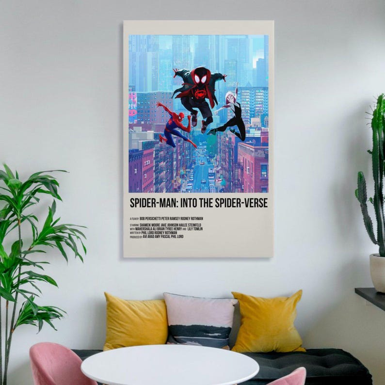 Into the Spider-Verse Canvas Print: Miles Morales Wall Art Painting Decor Poster image 6