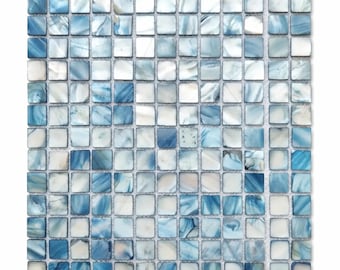 Perlmutt-Mosaik, Mosaikstein, Fliesenmuster, Fliesenmuster, Mosaikmuster, funkelndes Mosaikmuster