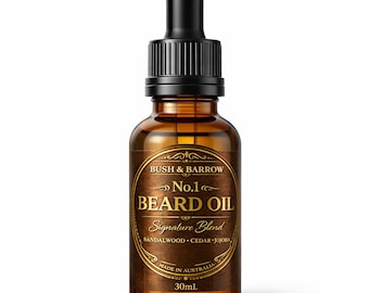 Bush and Barrow No.1 Beard Oil – Sandalwood Cedarwood Natural Conditioner – 30ml