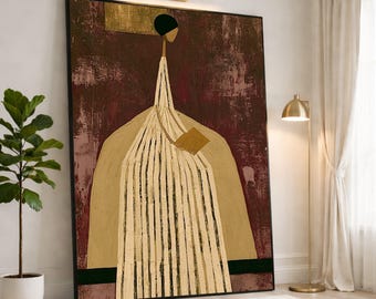 Minimalist Woman Wall Art Print, Modern Canvas Print for Chic Home Decor, Stylish Artwork for Living Room or Bedroom, minimalist art
