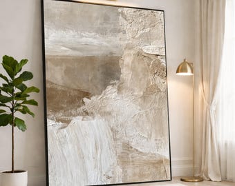 Abstract Landscape Canvas Print, Earthy Tones Wall Art for Modern Home Decor, Perfect for Living Room or Bedroom, canvas wall art