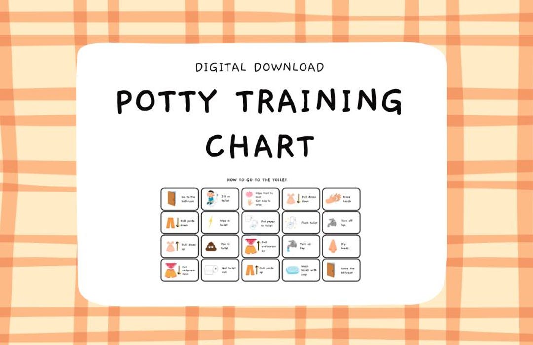 Toilet Training Visual Pack – Potty Routine Chart (digital Download) - Etsy