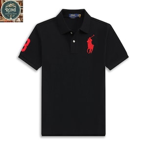 Zomerpoloshirt heren || Veelkleurig casual T-shirt || Preppy overhemd met klassieke kraag