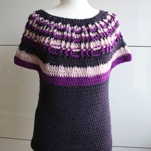 Crochet Pattern, INSTANT DOWNLOAD crochet pullover pattern, sweater crochet pattern, sweater fall crochet pattern 232 image 3