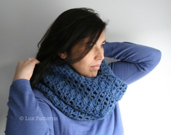 Crochet pattern, cowl pattern, snood scarf crochet pattern, crochet cowl pattern (123)