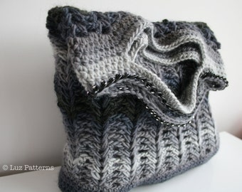 Crochet patterns, crochet bag pattern, crochet shopper bag pattern, crochet clutch bag pattern  INSTANT DOWNLOAD (131)