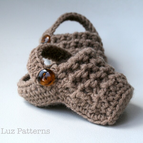 Crochet patterns, Crochet baby slipper pattern, baby clogs crochet pattern INSTANT DOWNLOAD