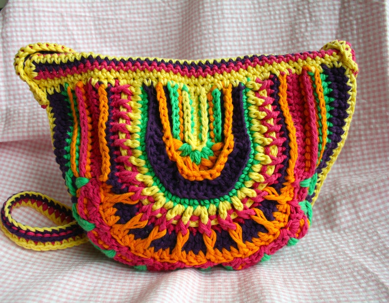 Crochet Pattern Crochet Bag Pattern Crochet Color Bag Etsy UK