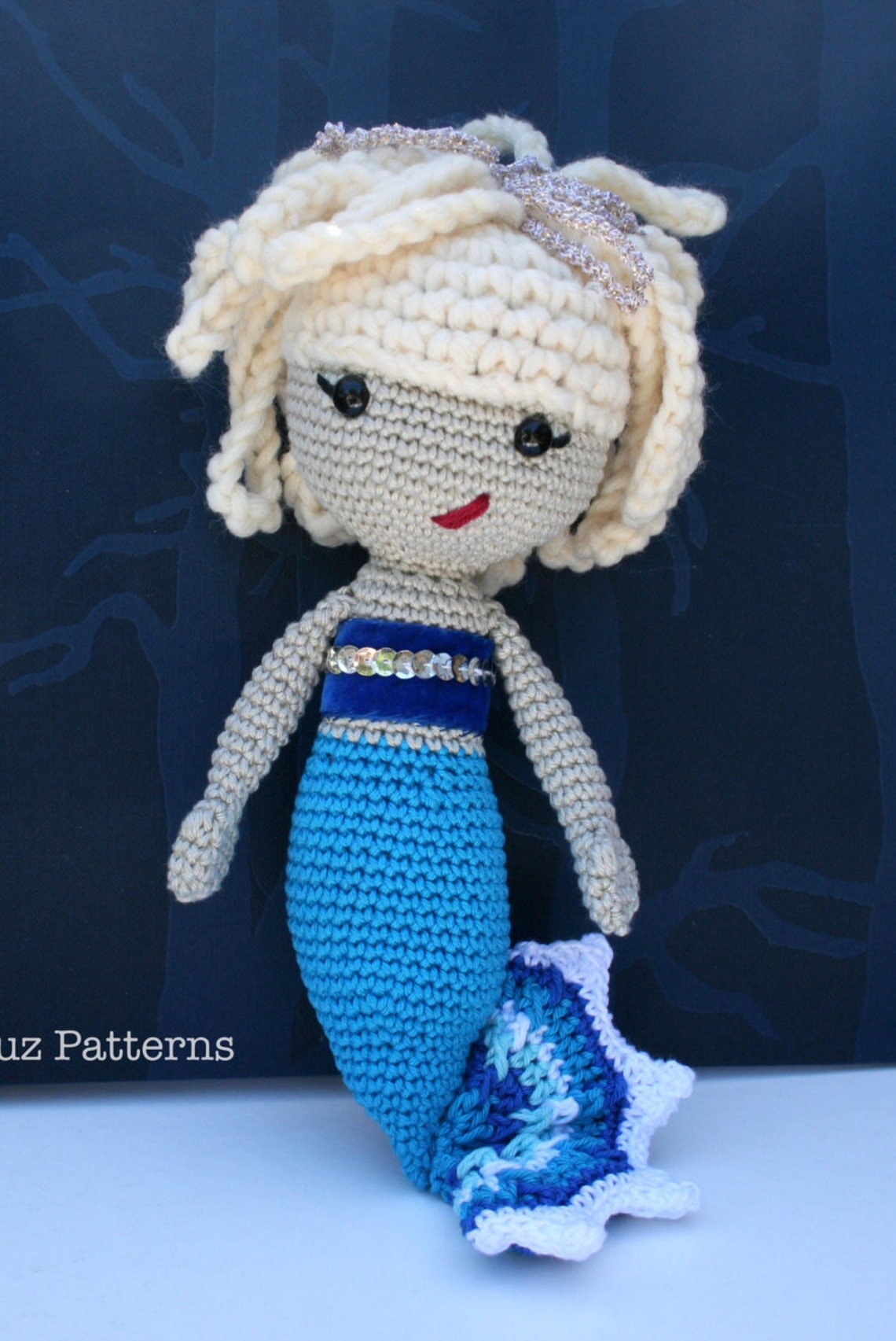 Crochet pattern amigurumi mermaid doll 141 baby patterns Etsy