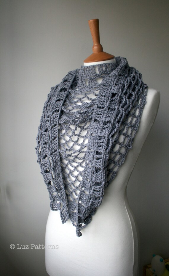 Crochet Patterns Summer Evening Shawl Crochet Pattern 146 Etsy