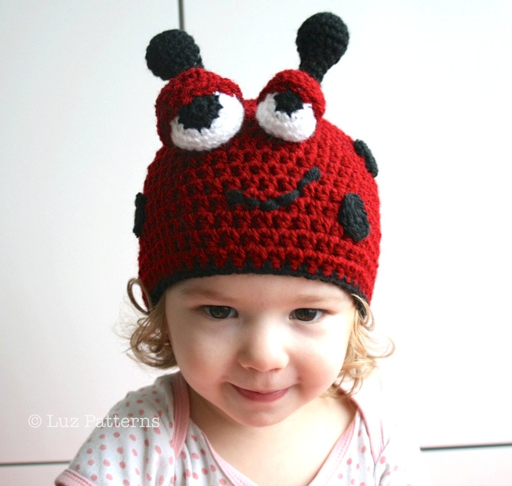 Crochet Pattern Crochet Ladybug Hat Pattern Ladybird Baby - Etsy UK