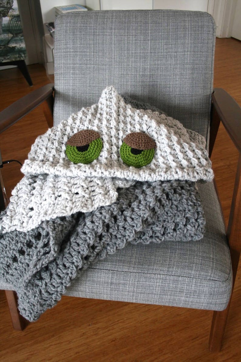 Crochet blanket pattern, Sleepy Afghan Crochet pattern, hooded blanket crochet pattern 263 INSTANT DOWNLOAD image 7