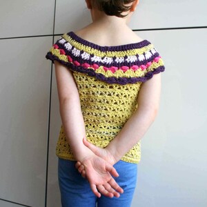 Crochet Pattern, Crochet Girls Top Pattern, Spring/summer Crochet Top ...