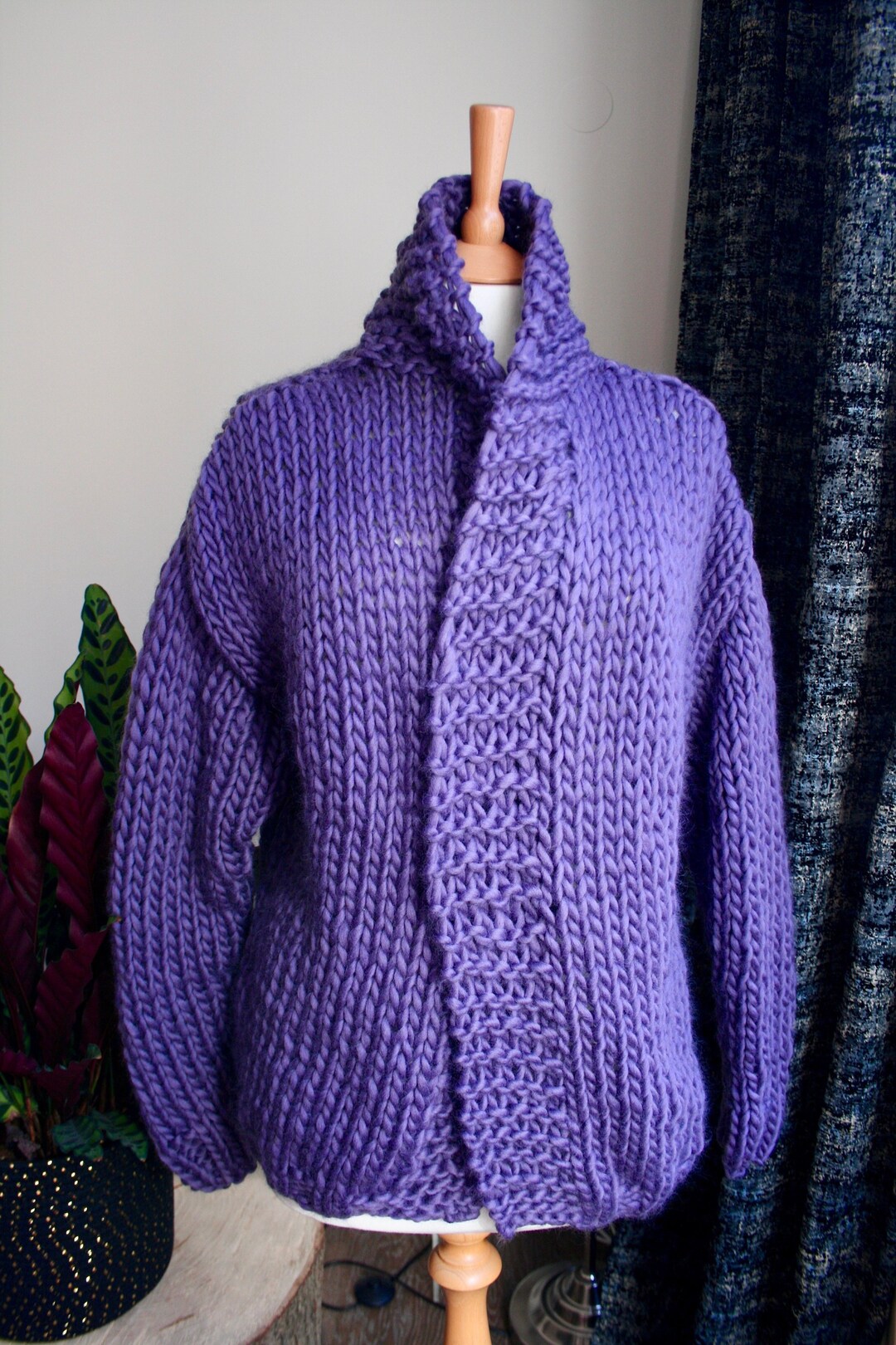 KNITTING PATTERN Chunky Jacket Oversized Cardigan Knitting - Etsy