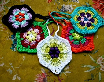 Mandala Christmas decoration crochet pattern, Christmas ornament crochet pattern (279) INSTANT DOWNLOAD