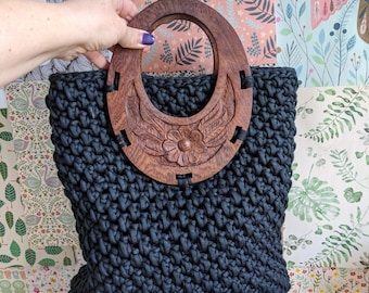 Crochet pattern, crochet bag pattern, Textured tote bag crochet pattern 290 Instant Download